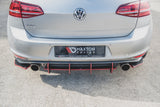 Maxton Design Heck Ansatz Flaps Diffusor passend für V.2 VW Golf 7 GTI