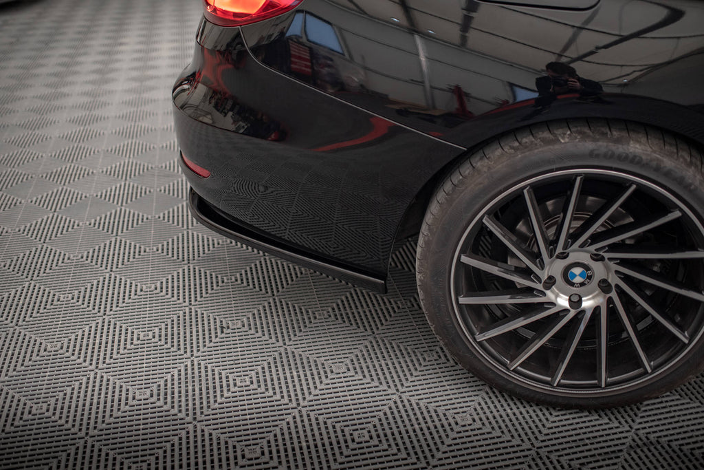 Maxton Design Mittlerer Diffusor Heck Ansatz DTM Look für BMW 3er GT F34 schwarz Hochglanz