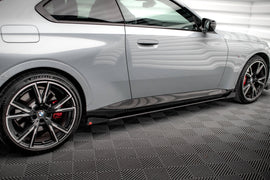 Maxton Design Side Flaps BMW 2 Coupe M-Paket / M240i G42 schwarz Hochglanz