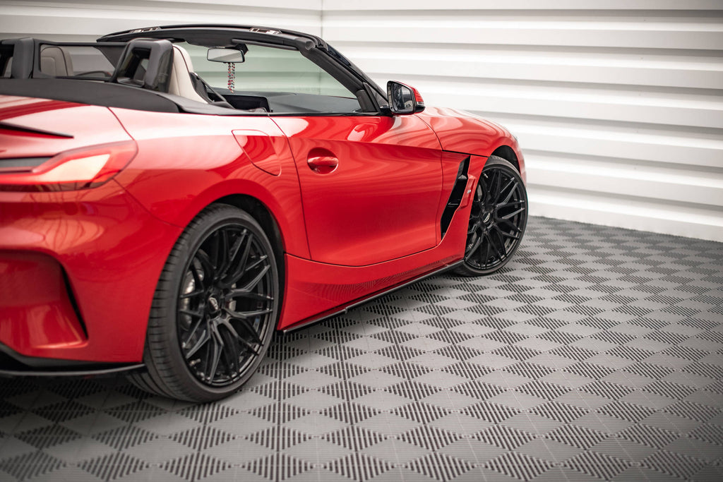 Maxton Design Seitenschweller Ansatz für BMW Z4 M-Paket G29 schwarz Hochglanz