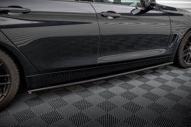 Maxton Design Seitenschweller Ansatz für BMW 4er Gran Coupe F36 schwarz Hochglanz