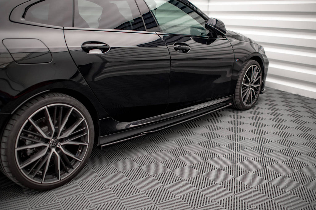 Maxton Design Seitenschweller Ansatz für V.1 für BMW 2 Gran Coupe M-Paket / M235i F44 schwarz Hochglanz