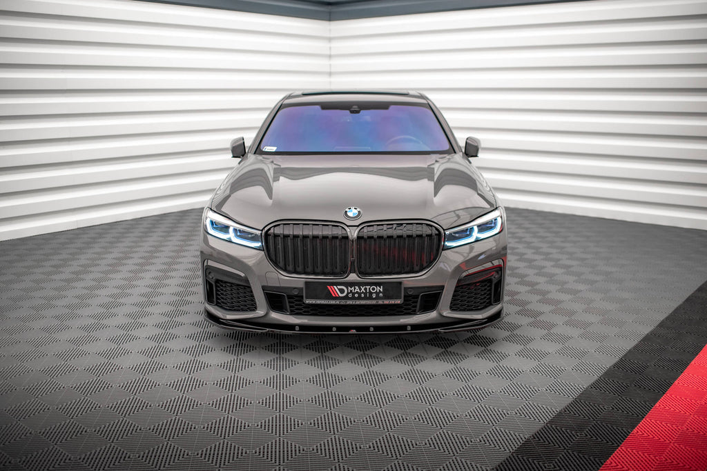 Maxton Design Front Ansatz V.1 für BMW 7 G11 M-Paket Facelift schwarz Hochglanz