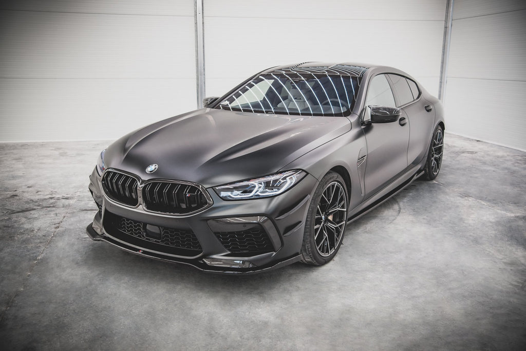 Maxton Design Front Ansatz V.2 für BMW M8 Gran Coupe F93 schwarz Hochglanz