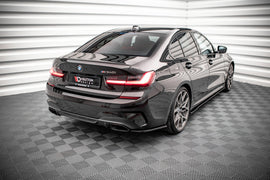 Maxton Design Heck Ansatz Flaps Diffusor V.4 für BMW M340i G20 / G21 schwarz Hochglanz