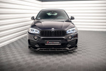 Laden Sie das Bild in den Galerie-Viewer, Maxton Design Front Ansatz V.3 für BMW X6 M-Paket F16 schwarz Hochglanz
