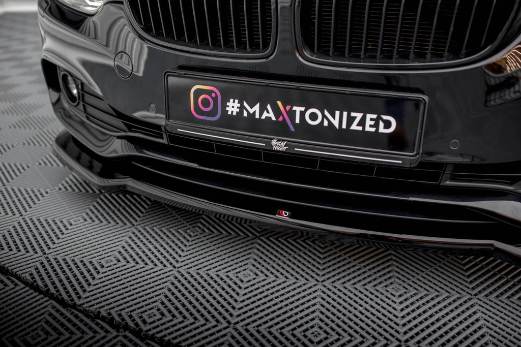 Maxton Design Front Ansatz V.1 für BMW 4er Gran Coupe F36 schwarz Hochglanz