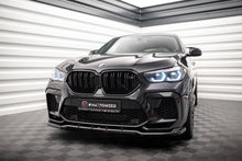 Laden Sie das Bild in den Galerie-Viewer, Maxton Design Front Ansatz V.1 für BMW X6 M F96 schwarz Hochglanz