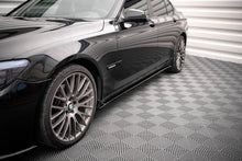 Laden Sie das Bild in den Galerie-Viewer, Maxton Design Seitenschweller Ansatz für BMW 7 M-Paket F01 schwarz Hochglanz