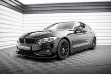 Laden Sie das Bild in den Galerie-Viewer, Maxton Design Front Flaps BMW 4er Gran Coupe F36 schwarz Hochglanz