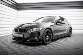 Maxton Design Front Flaps BMW 4er Gran Coupe F36 schwarz Hochglanz