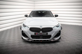 Maxton Design Front Ansatz V.2 für BMW 2 Coupe M-Paket / M240i G42 schwarz Hochglanz