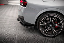 Laden Sie das Bild in den Galerie-Viewer, Maxton Design Heck Ansatz Flaps Diffusor V.1 für BMW 2 Coupe M240i G42 schwarz Hochglanz