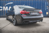 Maxton Design Mittlerer Diffusor Heck Ansatz DTM Look für BMW 7 M-Paket G11 schwarz Hochglanz