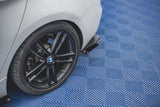 Maxton Design Hintere Seiten Flaps für BMW 1er F20 M-Paket Facelift / M140i schwarz Hochglanz