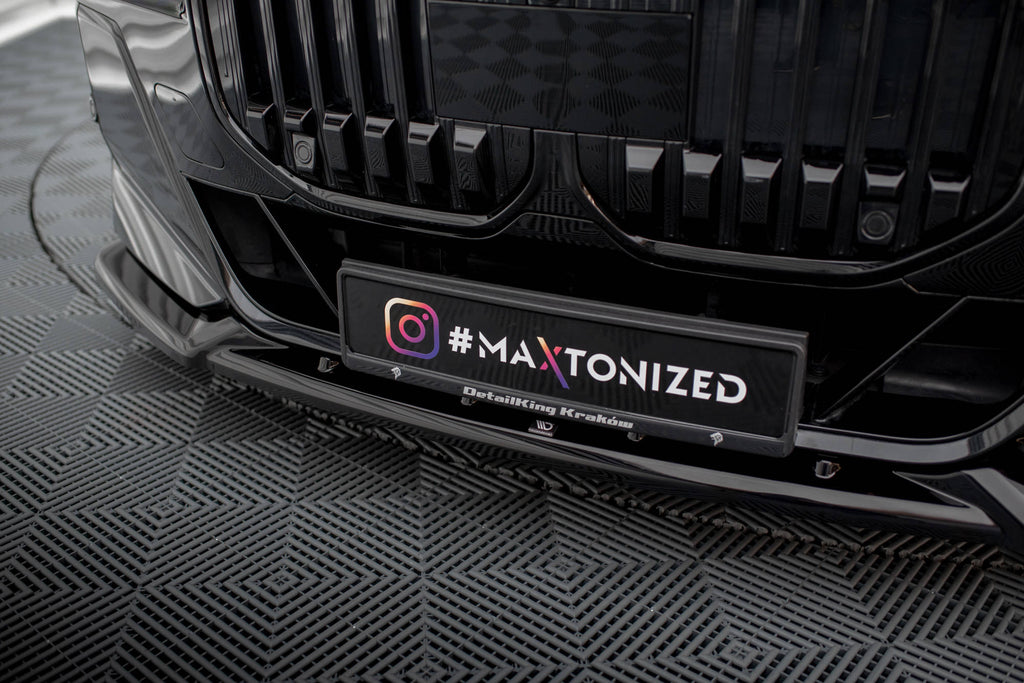 Maxton Design Front Ansatz V.2 für BMW 7 M-Paket / M760e G70 schwarz Hochglanz