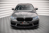 Maxton Design Front Ansatz V.2 für BMW M5 F90 Facelift schwarz Hochglanz