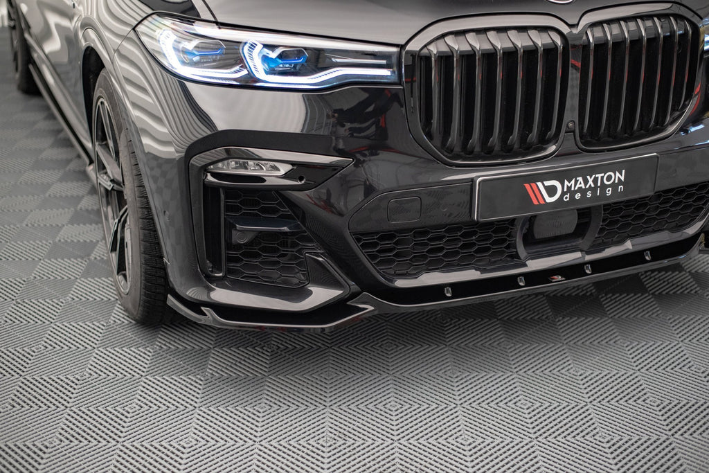 Maxton Design Front Ansatz V.3 für BMW X7 M G07 schwarz Hochglanz