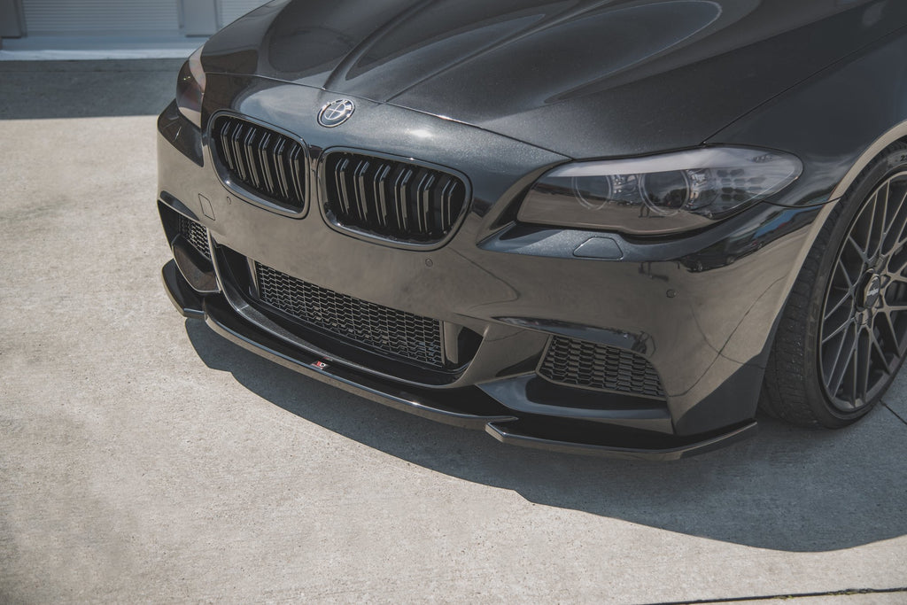 Maxton Design Front Ansatz V.4 für BMW 5er F10/F11 M-Paket schwarz Hochglanz