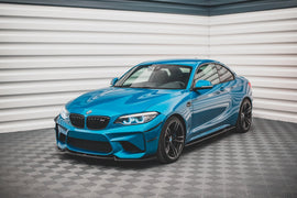 Maxton Design Front Ansatz V.2 für BMW M2 F87 schwarz Hochglanz