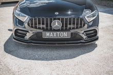 Laden Sie das Bild in den Galerie-Viewer, Maxton Design Front Ansatz passend für V.2 Mercedes-Benz CLS AMG-Line C257 schwarz Hochglanz