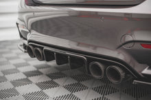 Laden Sie das Bild in den Galerie-Viewer, Maxton Design Diffusor Heck Ansatz für BMW M4 F82 schwarz Hochglanz