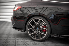 Laden Sie das Bild in den Galerie-Viewer, Maxton Design Heck Ansatz Flaps Diffusor V.2 für BMW 4er M-Paket G22 schwarz Hochglanz