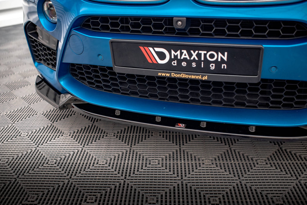 Maxton Design Front Ansatz V.1 für BMW X5 M F85 / X6 M F86 schwarz Hochglanz