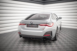 Maxton Design Mittlerer Diffusor Heck Ansatz für BMW 4er Gran Coupe M-Paket G26 schwarz Hochglanz