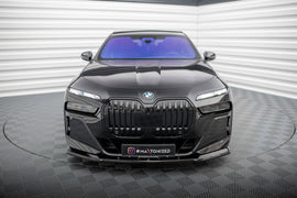 Maxton Design Front Ansatz V.1 für BMW 7 M-Paket / M760e G70 schwarz Hochglanz