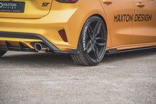 Laden Sie das Bild in den Galerie-Viewer, Maxton Design Robuster Racing Heck Ansatz Flaps Diffusor passend für + Flaps passend für Ford Focus ST Mk4 schwarz Hochglanz