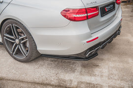 Maxton Design Heck Ansatz Flaps Diffusor passend für Mercedes-Benz E63 AMG Kombi S213 schwarz Hochglanz
