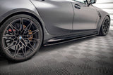 Maxton Design Seitenschweller Ansatz für V.1 für BMW M3 G80 schwarz Hochglanz