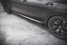 Laden Sie das Bild in den Galerie-Viewer, Maxton Design Seitenschweller Ansatz für V.2 für BMW M8 Gran Coupe F93 / 8 Gran Coupe M-Paket G16 schwarz Hochglanz