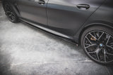 Maxton Design Seitenschweller Ansatz für V.2 für BMW M8 Gran Coupe F93 / 8 Gran Coupe M-Paket G16 schwarz Hochglanz