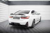 Maxton Design Heck Ansatz Flaps Diffusor für BMW M-Paket G20 / G21 Facelift schwarz Hochglanz