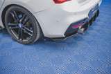 Maxton Design Robuste Racing Heck Ansatz Flaps Diffusor V.2 +Flaps für BMW 1er F20 M140i  schwarz Hochglanz