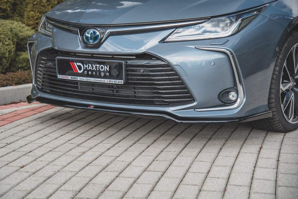 Maxton Design Front Ansatz passend für Toyota Corolla XII Limousine  schwarz Hochglanz