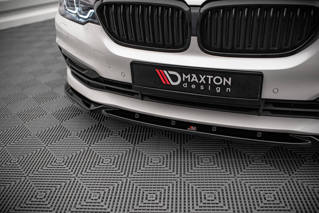 Maxton Design Front Ansatz V.2 für BMW 5er G30 schwarz Hochglanz