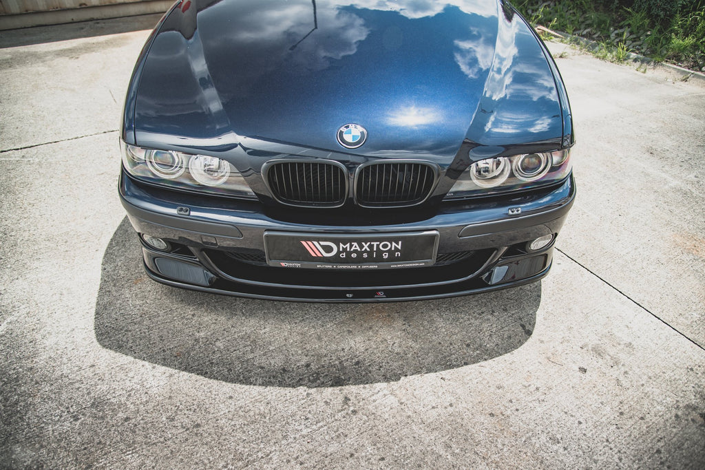 Maxton Design Front Ansatz für Seite + Front Ansatz für  BMW M5  / 5 M-Paket E39 schwarz Hochglanz