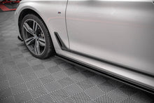 Laden Sie das Bild in den Galerie-Viewer, Maxton Design Seitenschweller Ansatz für BMW 7 Lang M-Paket G12 schwarz Hochglanz