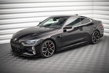 Laden Sie das Bild in den Galerie-Viewer, Maxton Design Seitenschweller Ansatz für V.1 für BMW 4er M-Paket G22 schwarz Hochglanz