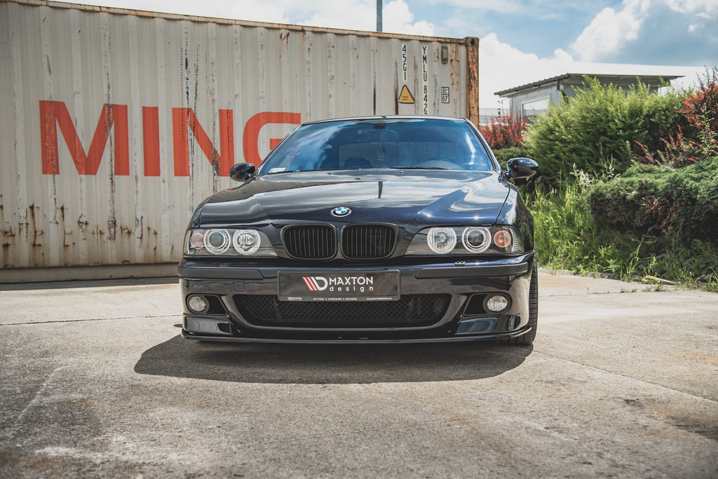 Maxton Design Front Ansatz für Seite + Front Ansatz für  BMW M5  / 5 M-Paket E39 schwarz Hochglanz