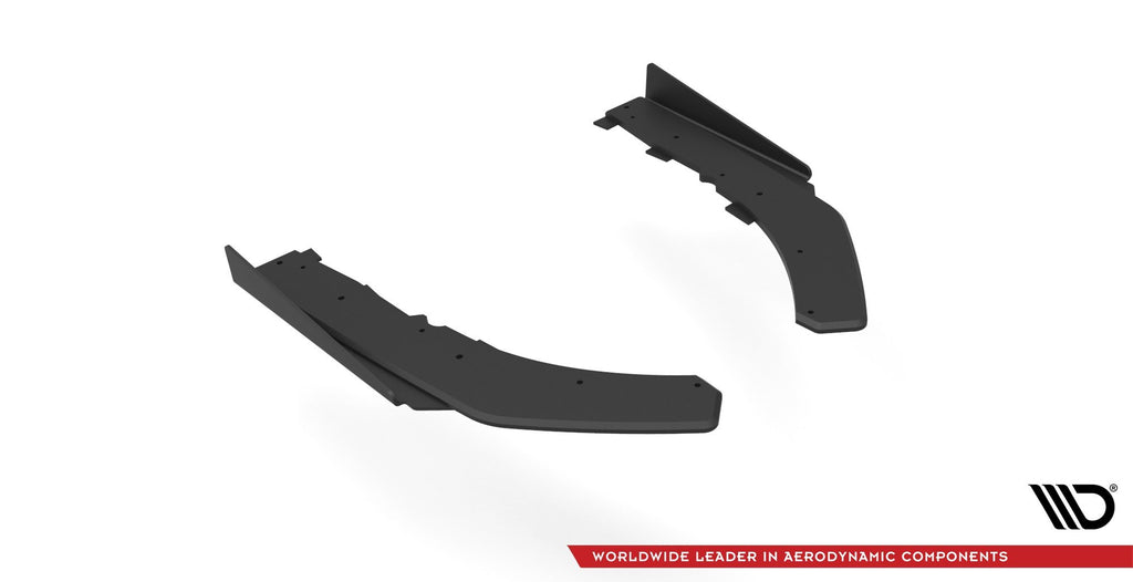 Maxton Design Street Pro Heck Ansatz Flaps Diffusor +Flaps für BMW 4er M-Paket G22 schwarz Hochglanz
