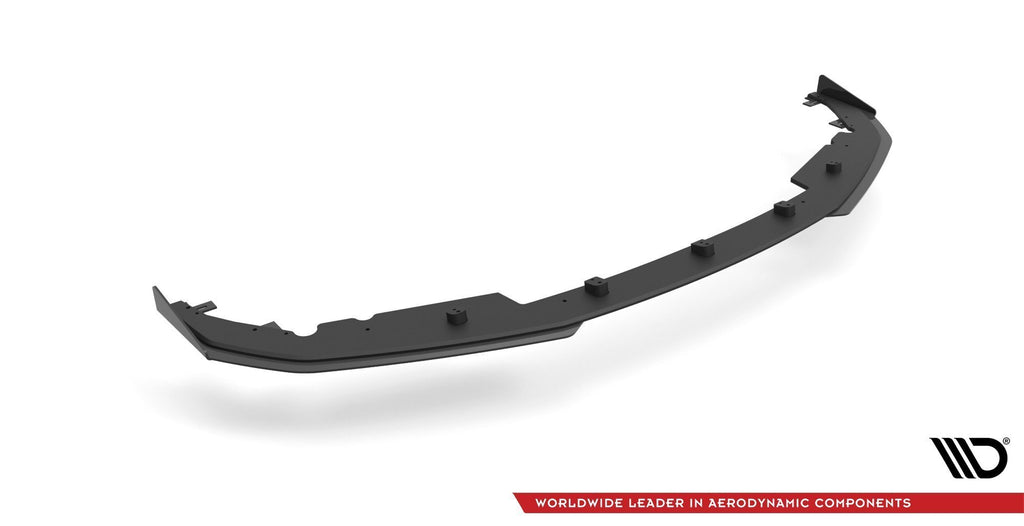 Maxton Design Street Pro Front Ansatz für +Flaps für BMW 4er M-Paket G22 schwarz Hochglanz