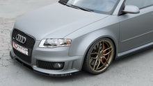 Laden Sie das Bild in den Galerie-Viewer, Maxton Design Front Ansatz passend für V.1 Audi RS4 B7 schwarz Hochglanz