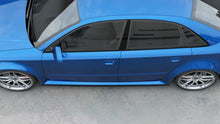 Laden Sie das Bild in den Galerie-Viewer, Maxton Design Seitenschweller Ansatz passend für Audi RS4 B7 schwarz Hochglanz