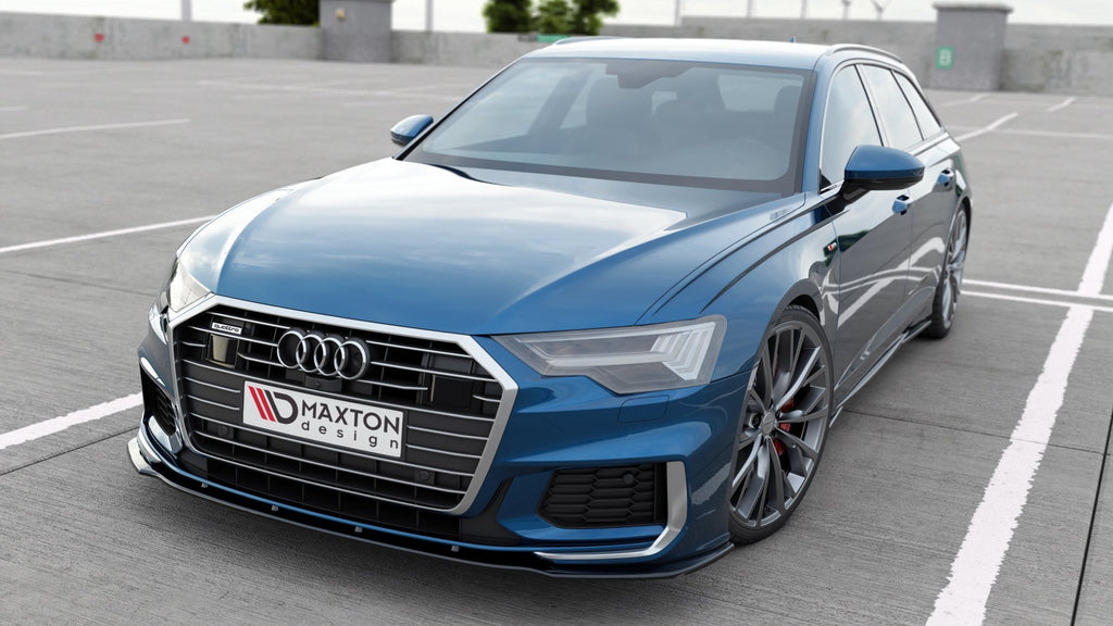 Maxton Design Front Ansatz passend für V.2 Audi A6 S-Line / S6 C8  schwarz Hochglanz