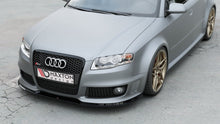 Laden Sie das Bild in den Galerie-Viewer, Maxton Design Front Ansatz passend für V.1 Audi RS4 B7 schwarz Hochglanz