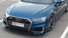 Laden Sie das Bild in den Galerie-Viewer, Maxton Design Front Ansatz passend für V.2 Audi A6 S-Line / S6 C8  schwarz Hochglanz